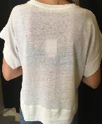ORFEO tee shirt à manches courtes blanc 